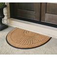 thumbnail image 3 of A1HC 30"x48" Natural Coir & Rubber Sunburst Half-Round Door Mat, Heavy-Duty, Low-Pile, Durable Outdoor Welcome Mat, 3 of 7