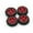 Red, variant on 4X Aluminum Alloy Wheels Rim Tires for Wltoys 1/28 K969 K989 P929 RC Car