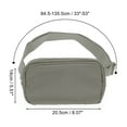 thumbnail image 2 of Unique Bargains 1 Pc Solid Color Running Waist Pack for Hiking Gym Deep Gray Nylon, 2 of 4