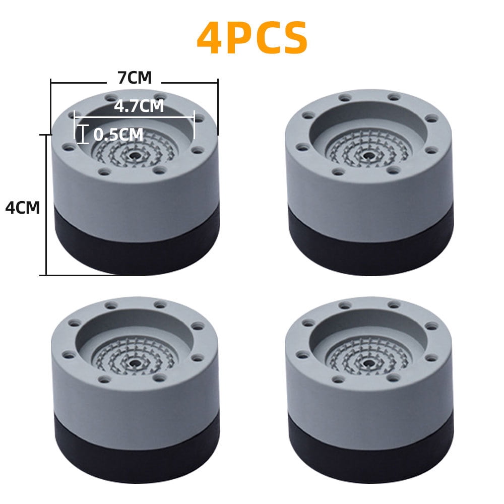 4Pcs/set Anti Vibration Feet Pads Rubber Mat Slipstop Silent Universal Washing Machine Refrigerator Support Dampers Washer Stand