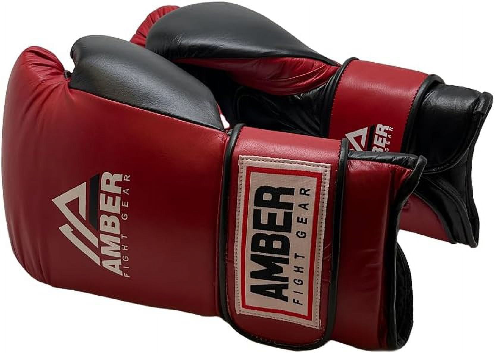 Renegade v1.0 Pro Hook & Loop Leather Boxing Gloves, Durable, Ideal for Sparring & Heavy Bags, Superior Shock Absorption & Ventilation, Optimal Fit for Serious Athletes, 14 oz