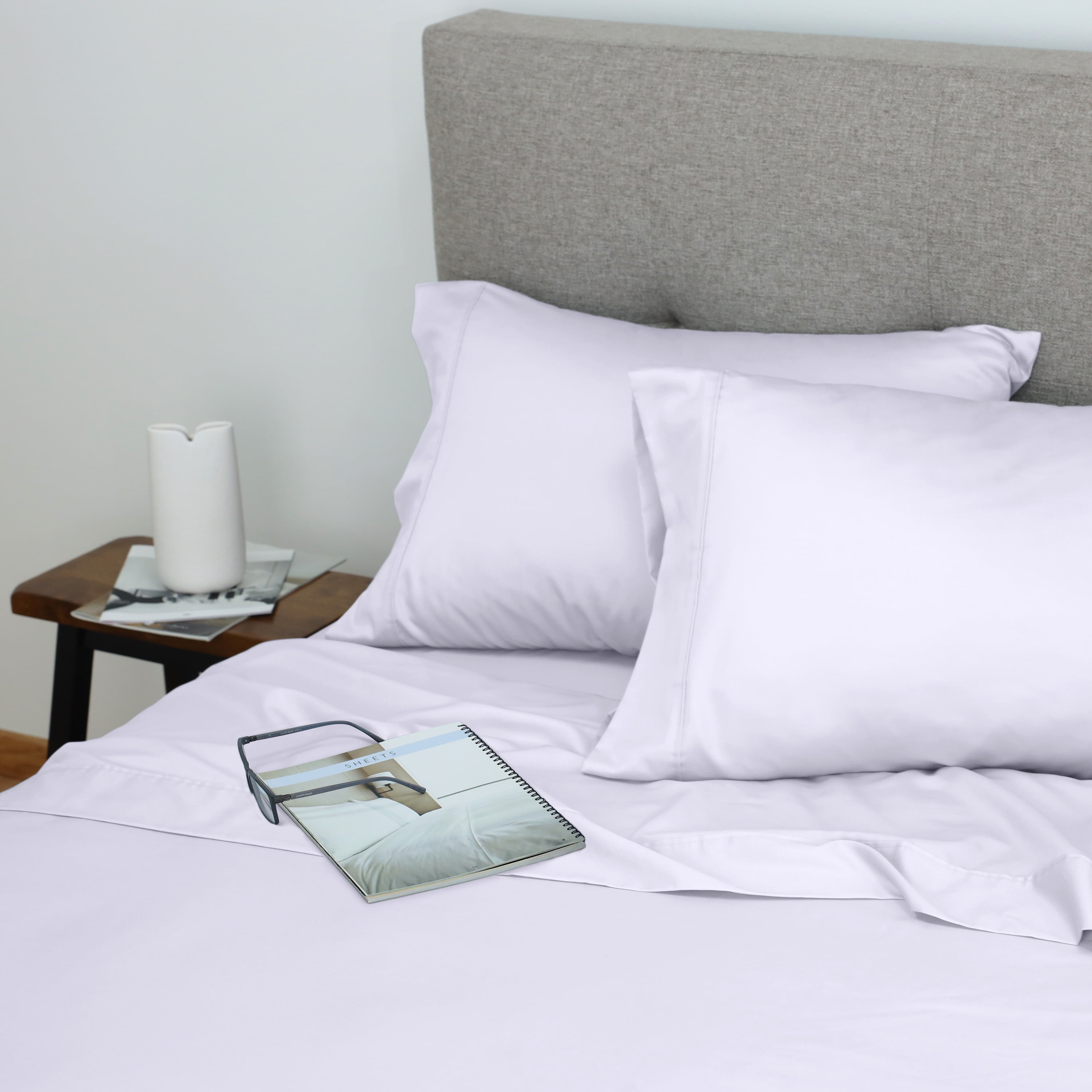 Martex Restore Cooling Bed Sheet Set, Queen, White