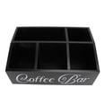 thumbnail image 2 of BIMZUC Premium Wooden Coffee Station Organizer – 5‑Compartment Black Box for Countertop, Cups, Pods & Accessories, 2 of 6