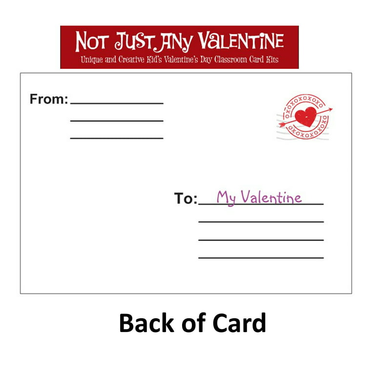 ShyLizard 30Pack Valentines Day Cards for Kids Classroom School