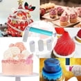 thumbnail image 5 of Aerógrafo Manual para pasteles, bomba de aerógrafo para hornear, Kit de pistolas rociadoras para pasteles, herramientas de decoración con purpurina para colorear (rojo, azul), 2 uds., 5 of 5