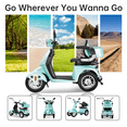 thumbnail image 3 of Green 4-Wheel Mobility Scooter with 800W Limit, 3 of 11