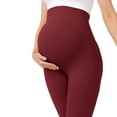 thumbnail image 5 of Annhoo Women's Maternity Yoga Leggings Full Over Belly Soft Casual Pregnancy Pants Solid Color Workout Pants, 5 of 5