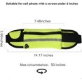 thumbnail image 3 of Running Belt Waist Pack, Water Resistant Waist Bag, Sports Fanny Pack with Adjustable Belt Green, 3 of 8