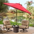 thumbnail image 2 of Sundale Outdoor Wicker Side Table All-Weather Patio Storage Box Rattan Bistro Table Brown, 2 of 7