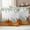 Orange, variant on Fall Pumpkin Outdoor Waterproof Pillow Covers, Orange Thanksgiving Green Eucalyptus Decorative Square Throw Pillowcase Sofa Cushion Sham for Patio/Couch/Chair, 16"x16" 2 Pack