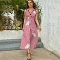 thumbnail image 5 of Flamingo Pattern Pattern Design Sleeveless Dress Summer Clothes for Women Women's Clothing 2025, 5 of 7