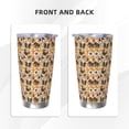 thumbnail image 3 of KLL Cute Puppy Print 40oz Stainless Steel Insulated Car Cup with Spillproof Lid - Keep Your Drink Hot or Cold on the Go-Straw Three-piece Set, 3 of 8