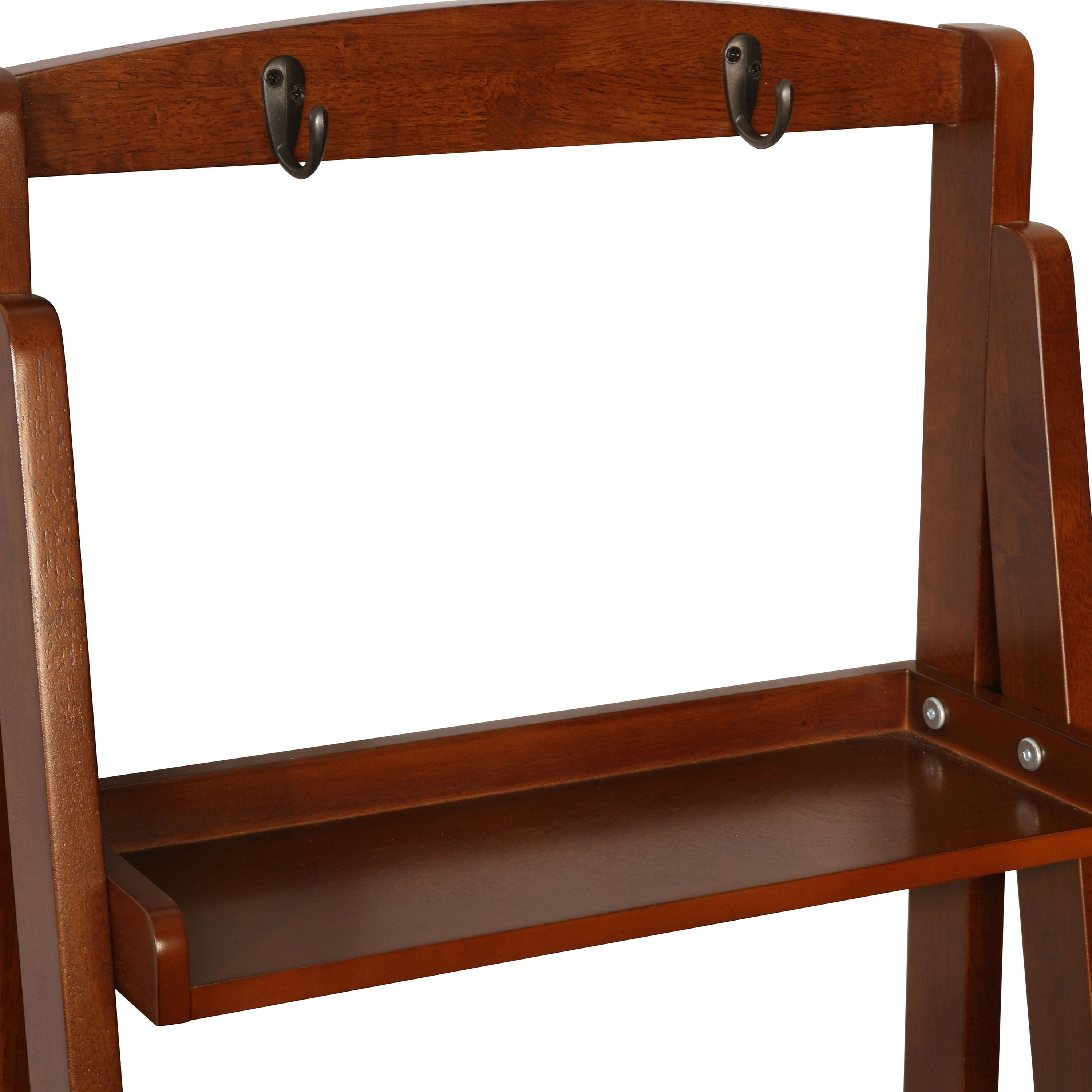Jameson Contemporary Angled Ladder-Like 5-Tiered Shelf, Oak