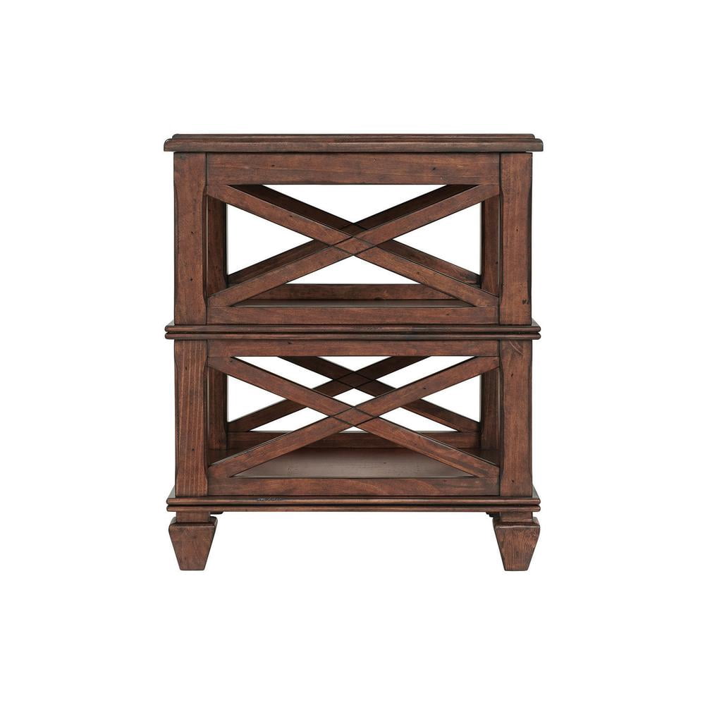 Alaterre Furniture Stockbridge 4-Piece Wood Living Room Table Set