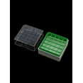 thumbnail image 2 of Unique Bargains Green Clear Square Shape 25 Compartments Cryovial Storage Box, 2 of 3