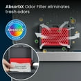 thumbnail image 4 of iTouchless SoftStep 13.2 Gal Kitchen Trash Can with Odor Filter, Dent-Proof Gray Plastic, 4 of 7