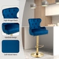 thumbnail image 3 of VIOLHEDO 2 Set Velvet Swivel Bar Stool with Adjustable Height and Comfortable Cushioned Seat, 3 of 6
