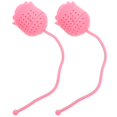 thumbnail image 2 of 2 pcs Silicone Tea Strainers Loose Tea Infuser Rose Flower Shape Loose Leaf Tea Infuser Pink, 2 of 4