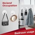thumbnail image 3 of Adhesive Hooks Stainless Steel, Heavy Duty Waterproof Compact Design for Easy Installation on Multi-Surface (Durable, Rustproof), 3 of 5