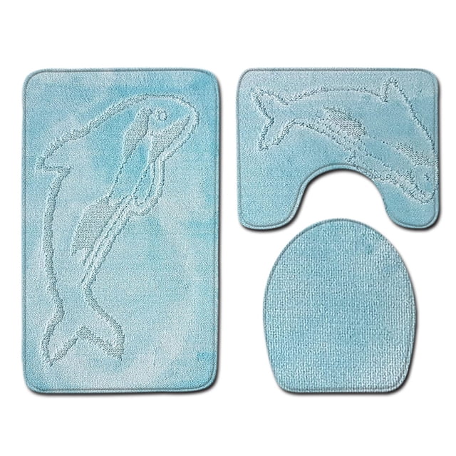 fastboy Soft Touch Bathroom Set Durable Rug And Toilet Mat For Comfortable Home Easy To Clean And Maintain PJ210908-A010 50*80cm 1Set