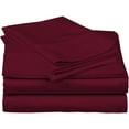 thumbnail image 4 of 300 Thread Count 100% Egyptian Cotton 4-Piece Bed Sheet Set (1 Flat, 1 Fitted Sheet, 2 Pillow Covers) 24 Inches Deep Pocket Solid Pattern, 4 of 6