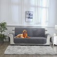 thumbnail image 1 of CHOK Liquidation Maison Seulement Housse de Canapé Réversible pour Coussin Housse de Canapé pour Chiens Résistant à l'Eau Protecteur de Meubles avec Bâtons en Mousse Sangles Élastiques pour Chats de Compagnie, 1 of 9