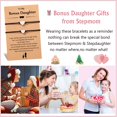 thumbnail image 6 of Bonus Daughter and Bonus Mom Matching Heart Bracelet for Stepdaughter Stepmom, 6 of 7