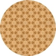 thumbnail image 1 of Ahgly Company Machine Washable Indoor Round Transitional Neon Orange Area Rugs, 8' Round, 1 of 7