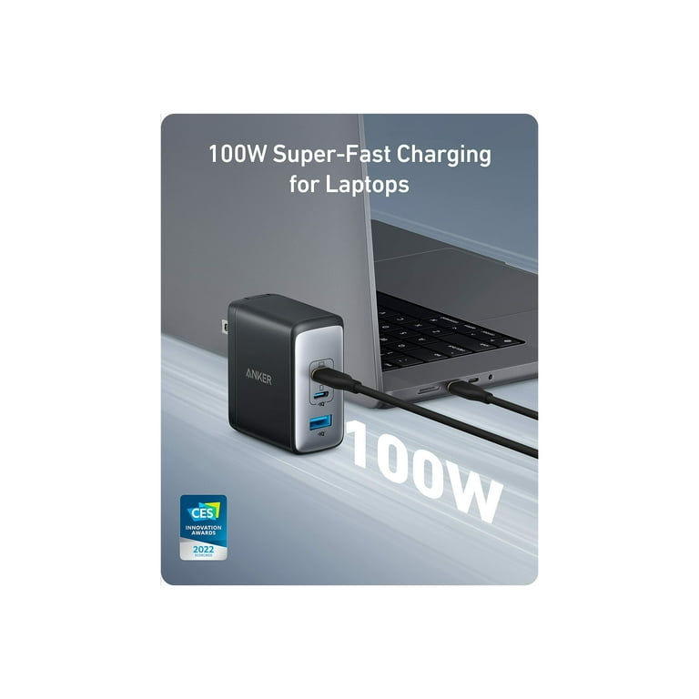 Anker Nano II 100W 3-Port USB C Charger Adapter for MacBook