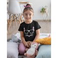 thumbnail image 5 of Tstars Girls Easter Holiday Shirts Easter Bunny Rabbit Face with Glasses Kids Happy Easter Party Shirts Easter Gifts for Girl Fitted Kids T Shirt, 5 of 6