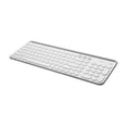 thumbnail image 4 of MIIIW K02 Clavier Sans Fil Bluetooth à Double Mode, Clavier Universel (BT 4.0+2.4GHz USB) avec 102 Touches Rondes, Interrupteur à Ciseaux, Support Intégré, Design Ergonomique pour Windows, Mac, iOS, Android, 4 of 5