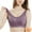 Purple, variant on ,Women's Wireless Front Closure Bras Comfort Support Bras with Silicone Inserts(Right) for Post Recovery and Everyday Wear Removable Lightweight Breathable Design Red 40