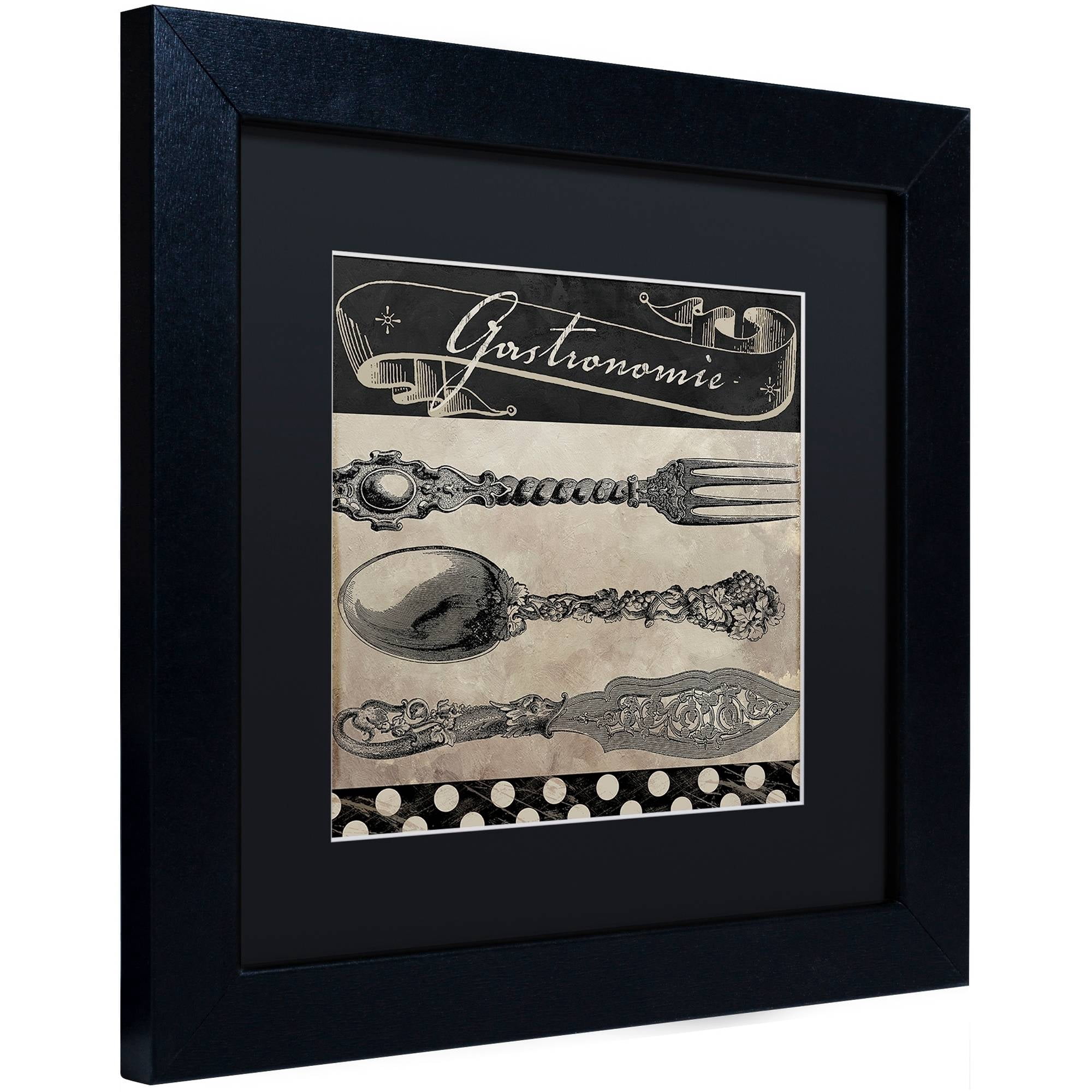 Trademark Fine Art "Bistro Parisienne II" Canvas Art by Color Bakery Black Matte, Black Frame