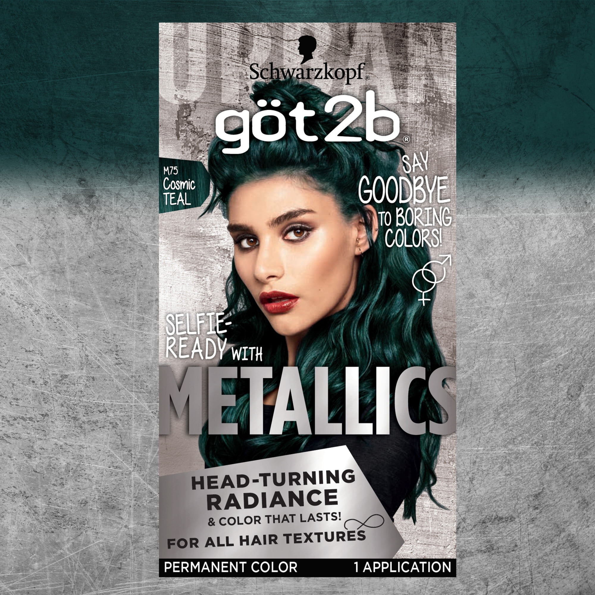 Buy Schwarzkopf göt2b Metallics Permanent Hair Color, M75 Cosmic Teal, 1  Application Online at Lowest Price in Nigeria. 875788378