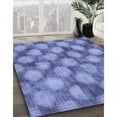 thumbnail image 3 of Ahgly Company Machine Washable Indoor Square Transitional Sky Blue Area Rugs, 6' Square, 3 of 7