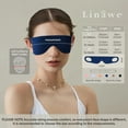 thumbnail image 6 of Linawe Blue Kids Sleep Mask Eye Masks, Silk Sleeping Mask Blindfolds Eye Patch Cover Satin Eyemask for Travel, Flight Essentials Deep Sleep Night Mask Light Blocking, 6 of 6