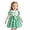 Green, variant on Girls Green Gingham Golf Embroidered Dress Peter Pan Collar with Puff Sleeves Smocked Bodice with Golf Flag Embroidery for Kids Summer Casual Party Outfit(Green,4-5 Years)