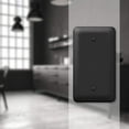 thumbnail image 2 of Amerelle 935BBK Moderne Wallplate 1 Blank Steel Black 1-Pack, 2 of 3