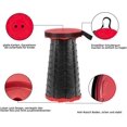 thumbnail image 1 of Taburete plegable portátil para camping - Ligero y estable - Regulable en altura - ,Diámetro 25cm,Negro/rojo LingWen 1327533418324, 1 of 1
