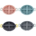 thumbnail image 2 of Silicone Non- 4 Cavitys Waffle Muffin Pans Baking Tray Cake Tools Dark Gray, 2 of 9