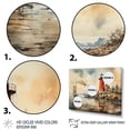 thumbnail image 3 of Designart "Guiding Light Vintage Lighthouses II" Nautical & Beach Floater Framed Wall Decor, 3 of 7