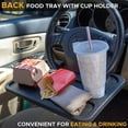 thumbnail image 3 of Car Steering Wheel Desk 2 in 1 | Car Tray Table | Laptop and Cup Holder for Car | Car Accessories | Car Trays for Eating | Car MultifuncMain Driver Card Table | Car Food Trays for Adult, 3 of 8