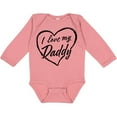 thumbnail image 3 of Inktastic I Love My Daddy in Black Chalk Heart Boys or Girls Long Sleeve Baby Bodysuit, 3 of 5