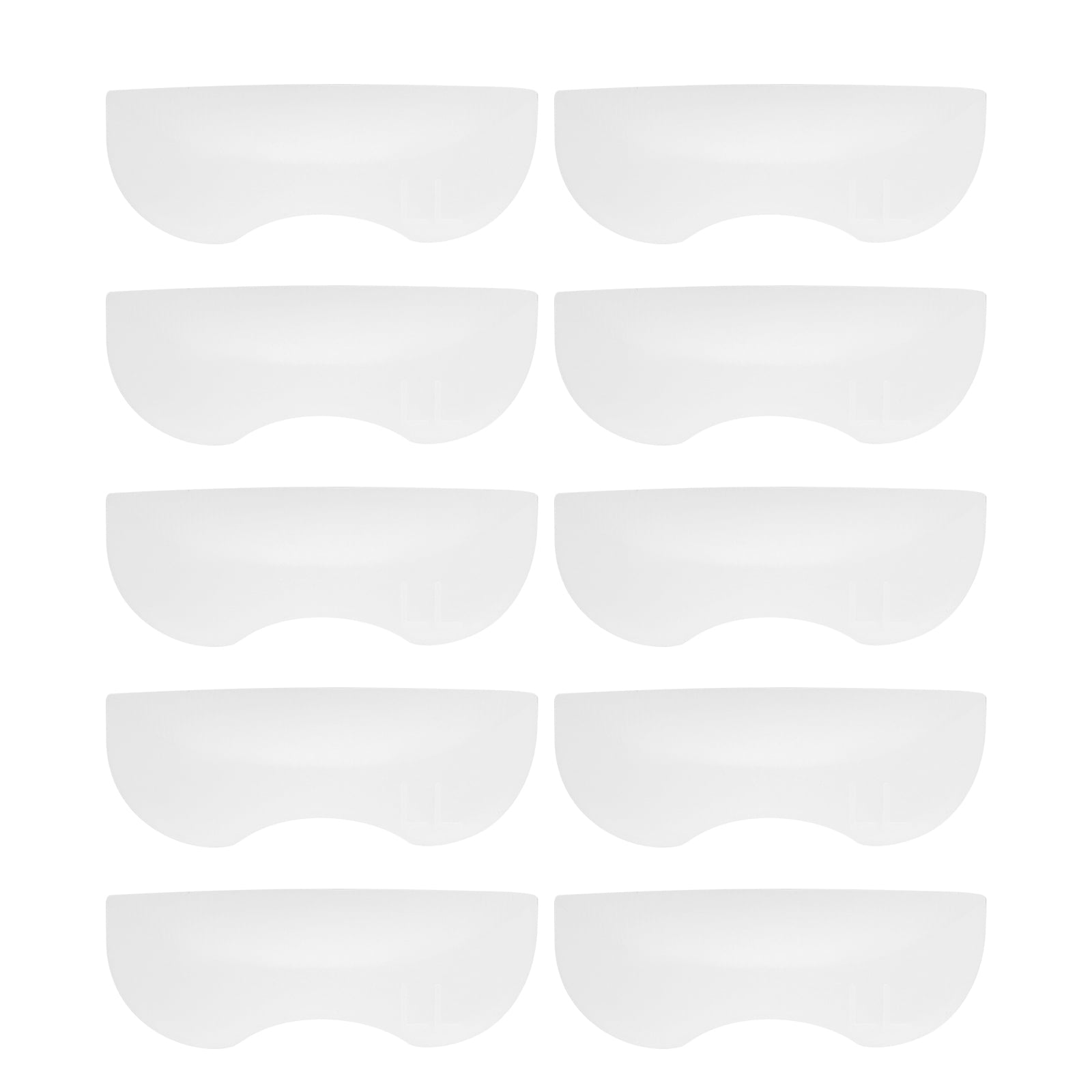 5 Pairs of Silicone Eyelash Ironing Assistants Grafting Eyelash Tools