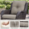 thumbnail image 6 of POCASSY Patio Wicker Chairs Set of 2, All-Weather Wicker Patio Furniture Chairs Set Rattan High-Back Outdoor Armchairs with Cushions, 6 of 9