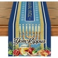thumbnail image 3 of Jewish Menorah Hexagram Printed Table Runner New Year Pomegranate Kitchen Table ration Home Party r Table Runner, 3 of 7