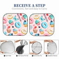thumbnail image 6 of Fotbe Cupcakes and Donuts 2-Piece Car Windshield Sun Shade | Sun Blocker for Car Windshield | Foldable Automotive Interior Accessories for Sun Protection-Medium, 6 of 7