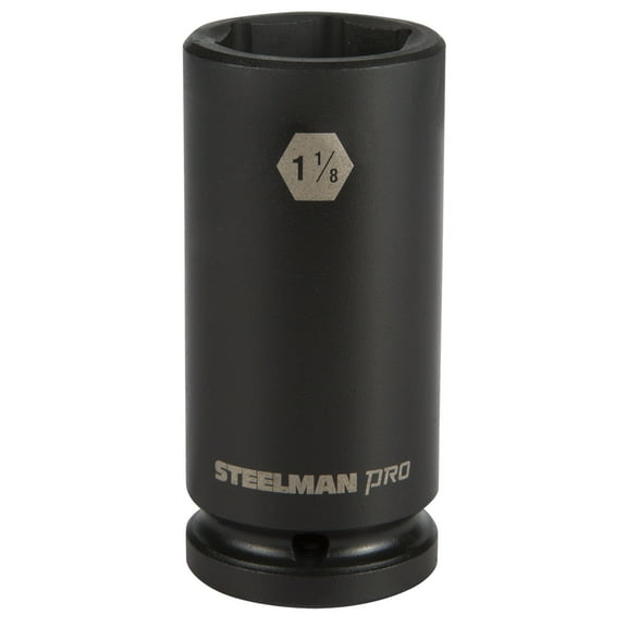 STEELMAN PRO 79267 3/4-Inch Drive x 1-1/8-Inch 6-Point Deep Impact Socket
