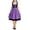 Purple, variant on Costeam Womens Floral Embroidery Short Sleeve Midi Dress No Pocket Adjustable Drawstring Waist A-Line Flowy Mid Length Outfit for Oktoberfest Halloween Party