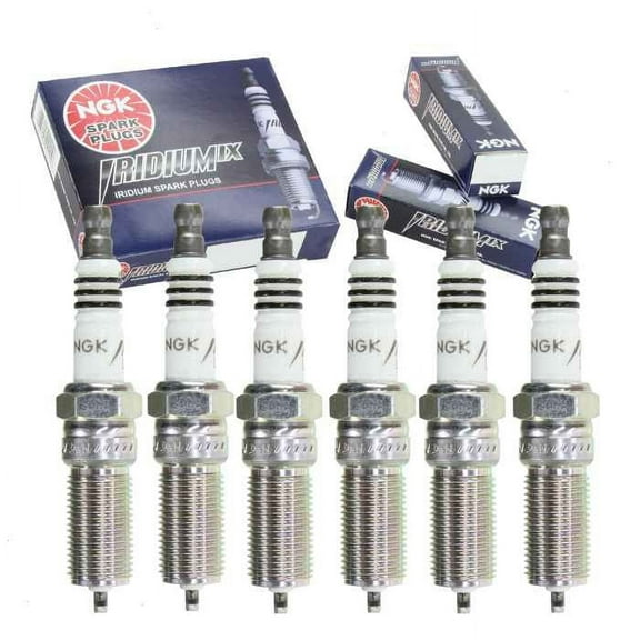 6 pc NGK Iridium IX Spark Plugs compatible with Buick Rainier 4.2L L6 2004-2007